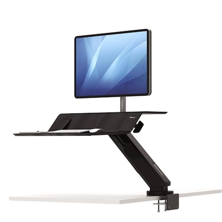 Proplus Single Display Sit-Stand Workstation - Black PR1641896